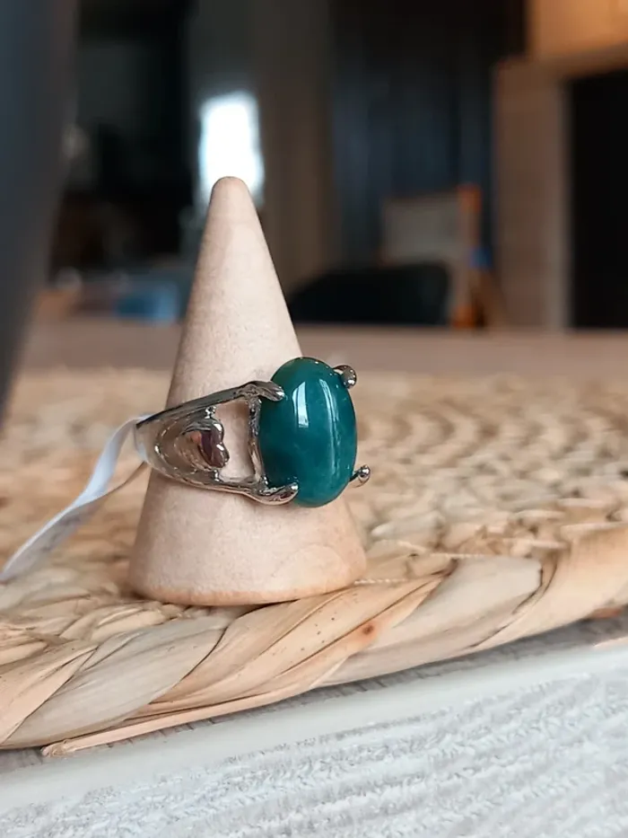 Bague en acier inoxydable taille 18 (58) - photo numéro 2