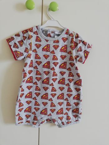 Barboteuse Superman, 9 mois, Justice League America, en très bon état