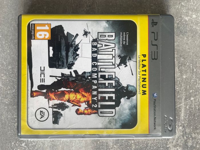 Jeu pour Sony PS3, Battlefield bad company 2 édition platinum en français.