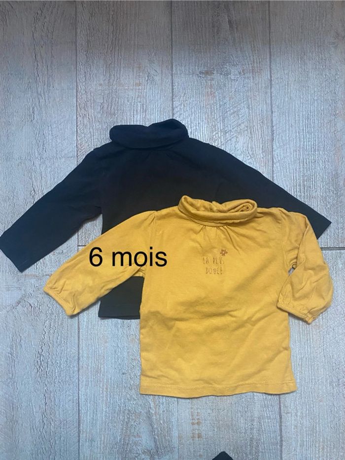 Lot de 2 Pulls - taille 6 mois