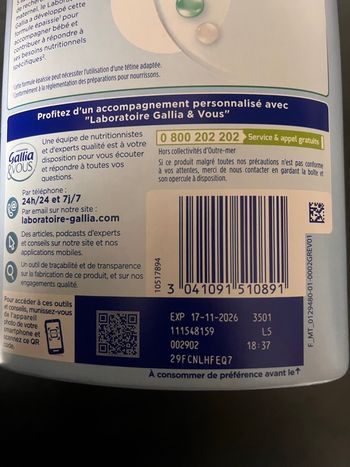 Lait Gallia Galliagest neuf 1er âge