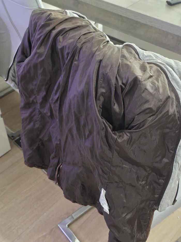 Veste enfant Kiabi Kids – Velours marron doublée, capuche - photo numéro 7