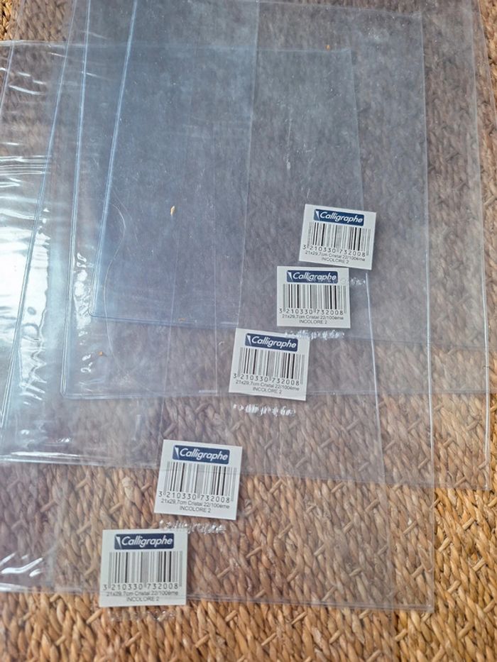 Lot de 5 protège cahiers