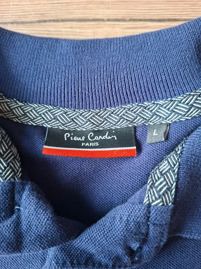 Polo Pierre Cardin bleu marine taille L - photo numéro 5