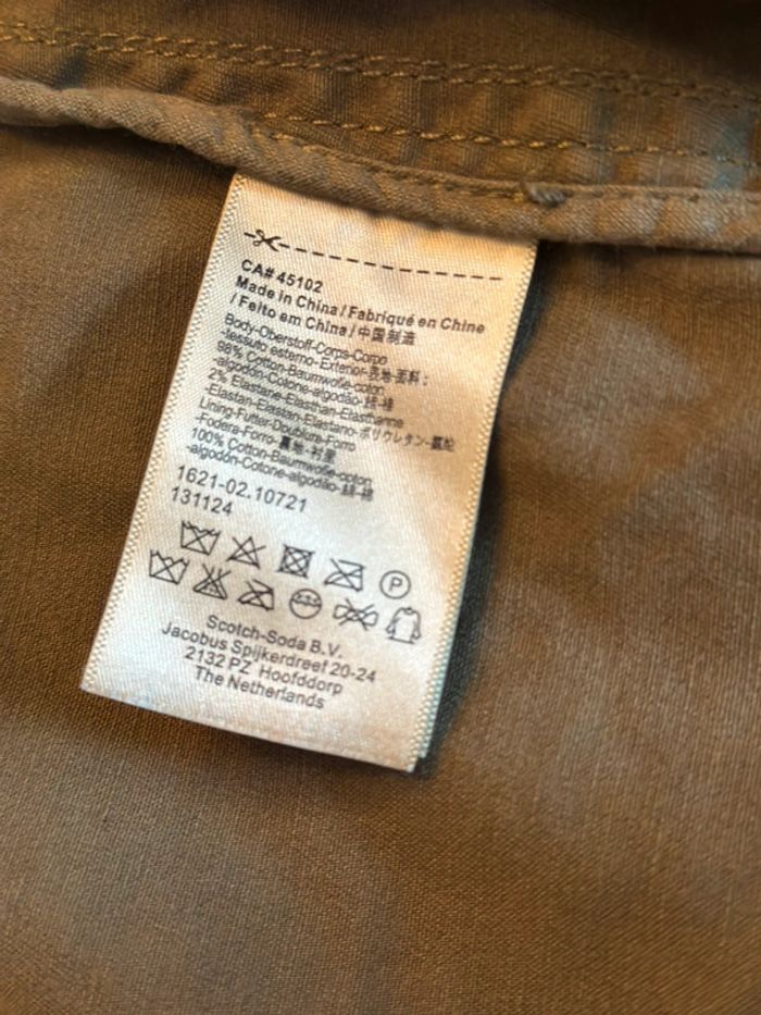 Veste kaki patch brodés Maison Scotch T38 - photo numéro 14