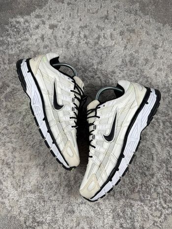 Nike P-6000 Running - Sail Black Lime Blast - White & Yellow & Black