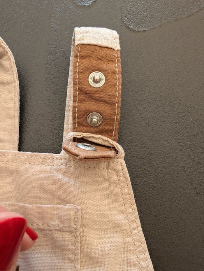 Salopette beige Okaïdi - Taille : 3 mois - photo numéro 4