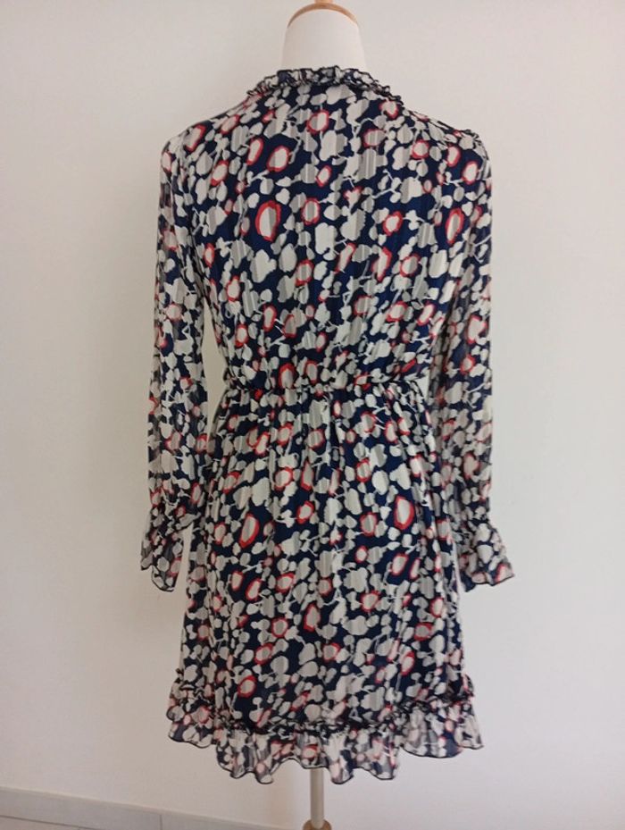 Lilie Rose - Robe fluide taille S | bleue manches transparentes - printemps été automne - photo numéro 2