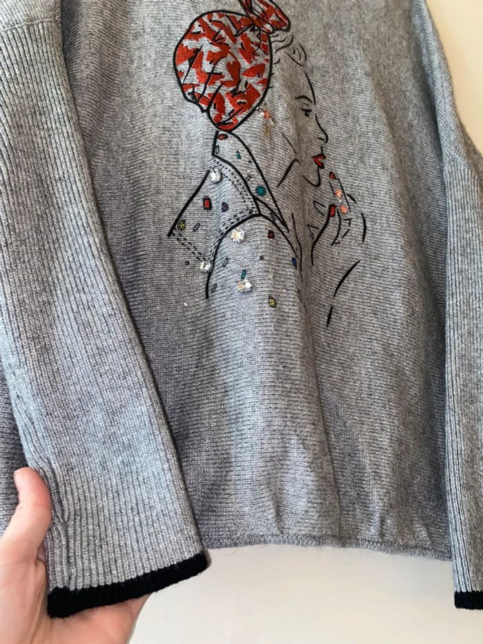 Pull avec strass - photo numéro 7