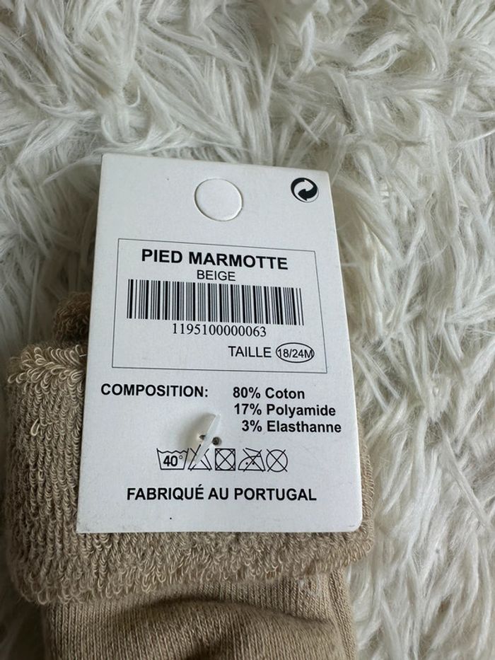 Paire de chaussettes antidérapantes 18-24 montagne marmotte - photo numéro 5