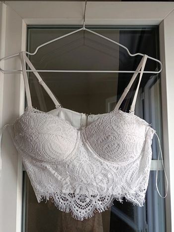 Crop top blanc