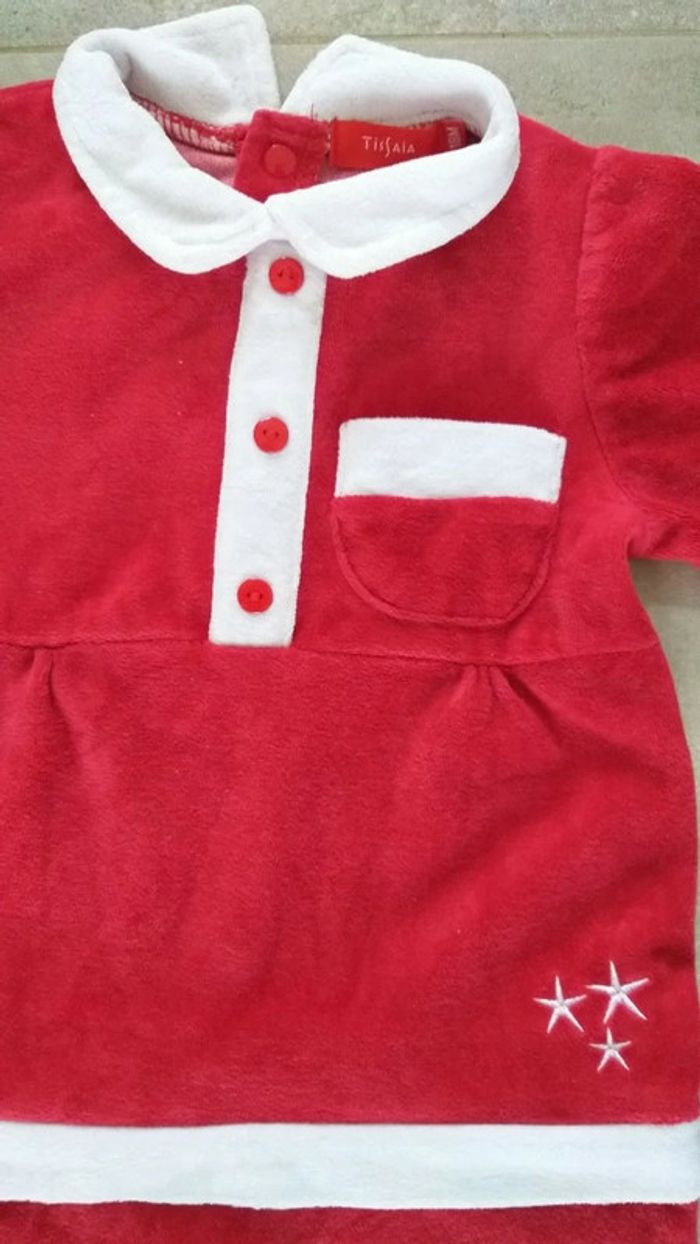 Pyjama velours 18 mois tissaia noel mixte - photo numéro 3