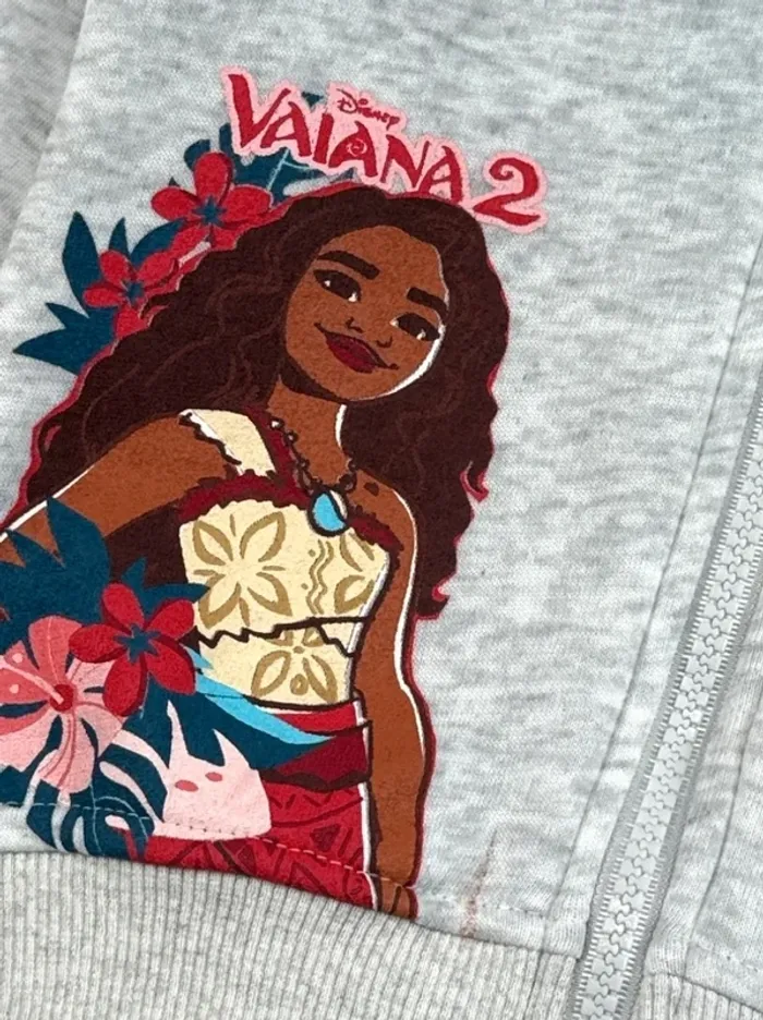 Ensemble Vaiana jogging survêtement veste zip pantalon 2 ans neuf - photo numéro 2