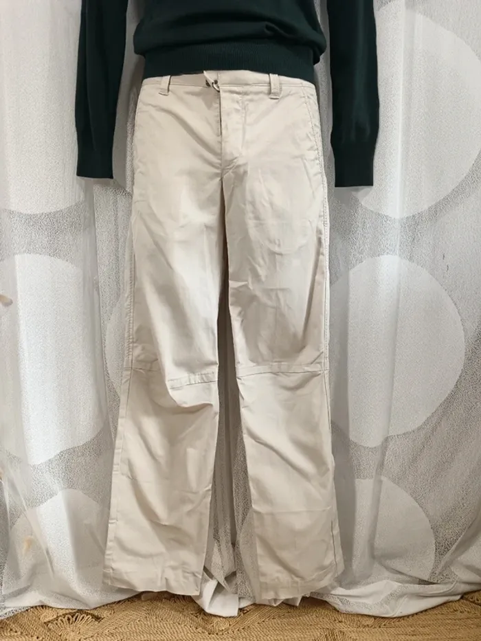 Marithé François Girbaud "Pantalon Écru droit" t. 42