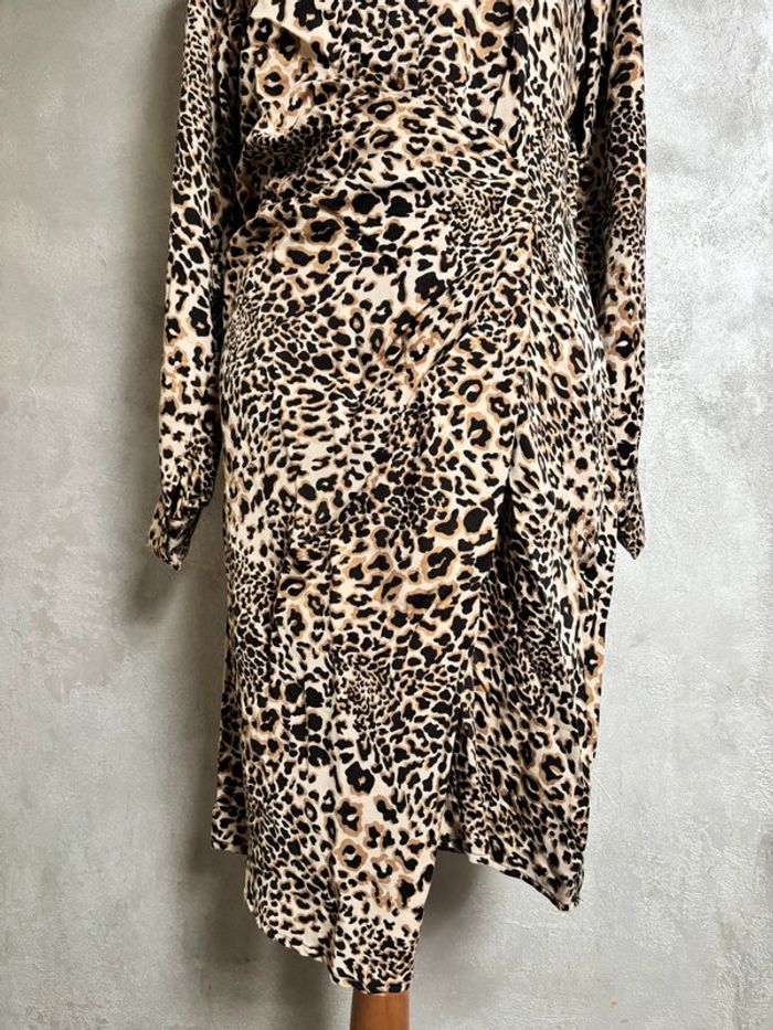 Robe léopard drapée Burton neuve - photo numéro 4
