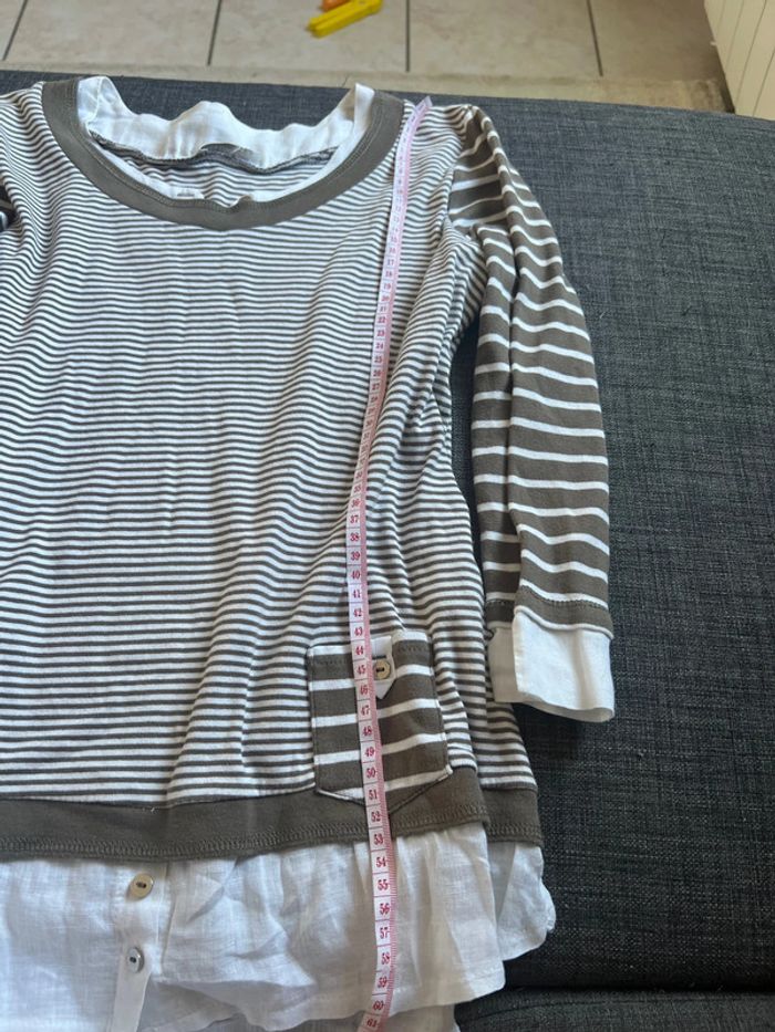 🤎Joli t-shirt EllaModa – Taille 4 équivalent M bon état 🤎 - photo numéro 6
