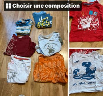 Lot de 8 t-shirt taille 2ans