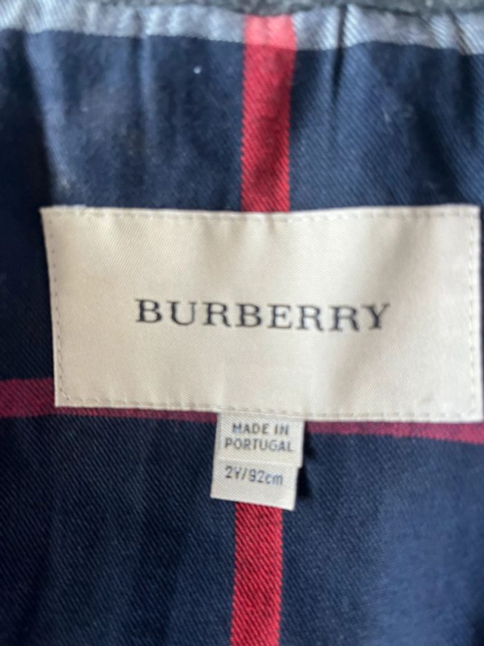 Superbe manteau fille Burberry -taille 2 ans - - photo numéro 4