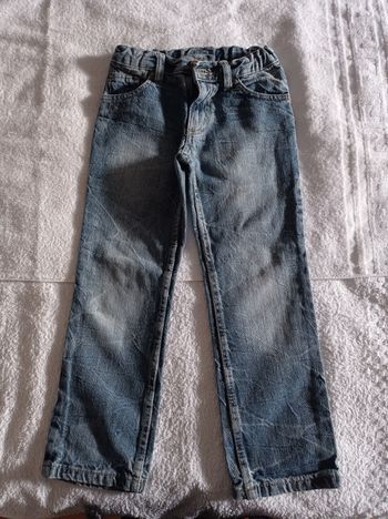 Pantalon jeans taille fait ans bleu ciel réglage à la taille