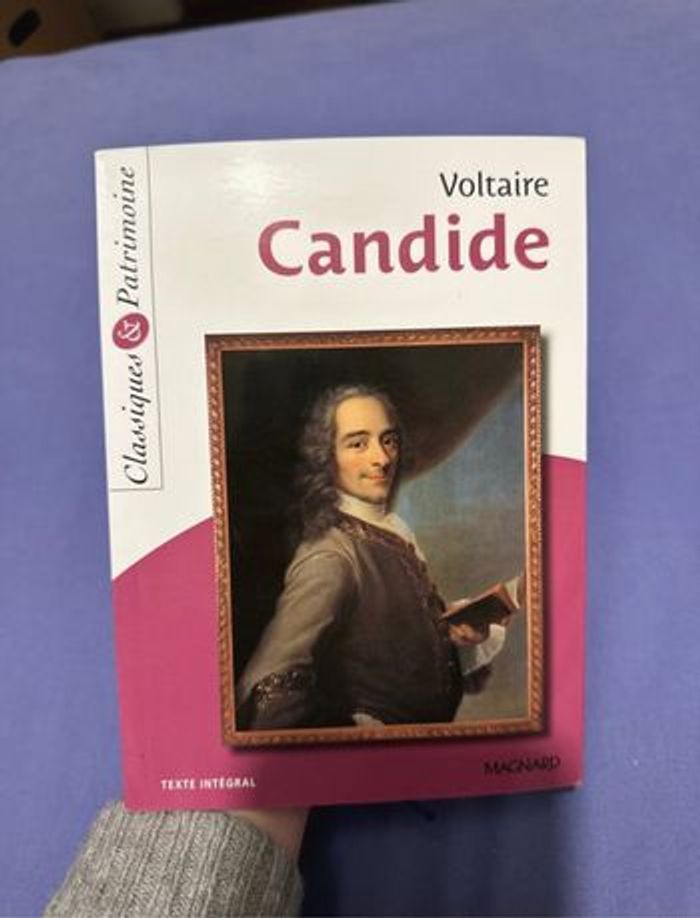 Livre Candide de Voltaire