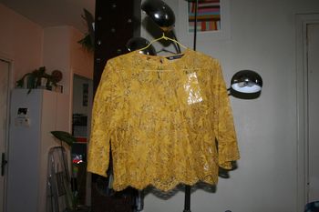 🌸Top à dentelle Taille 34 Tendance 2023 "ZARA" Neuf 🌸