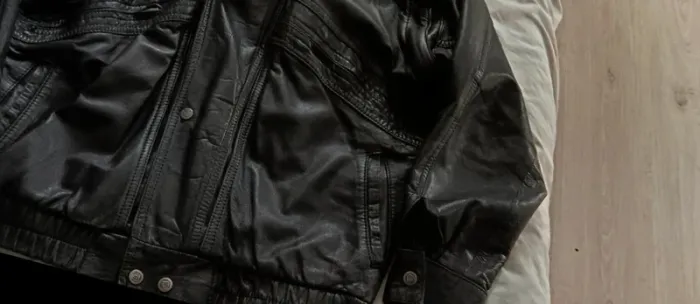 Veste en cuir véritable – Style bomber chic et vintage, prêt à porter ! - photo numéro 7
