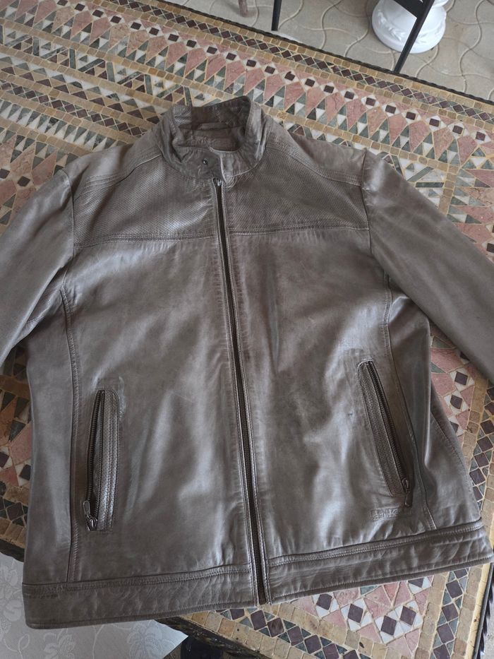 Veste en cuir mise au Green xxl homme - photo numéro 8