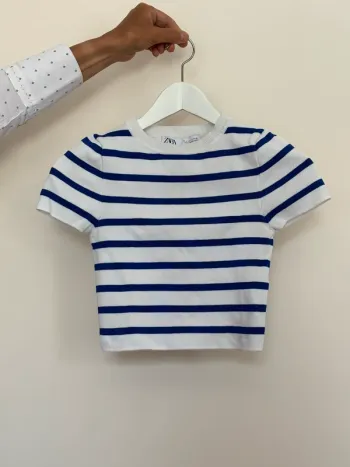 t-shirt zara marinière taille S