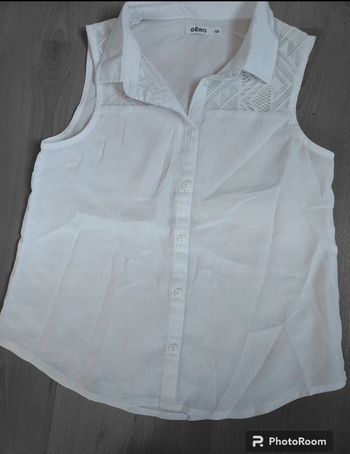 Chemise sans manche dentelle 🩷