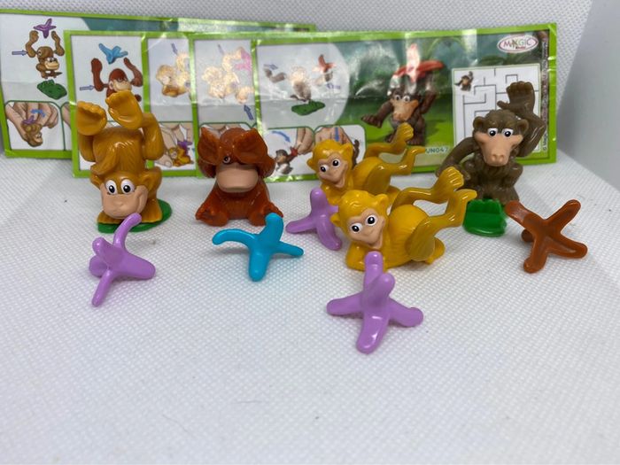 Lot de 5 surprises kinder nature singe - photo numéro 2