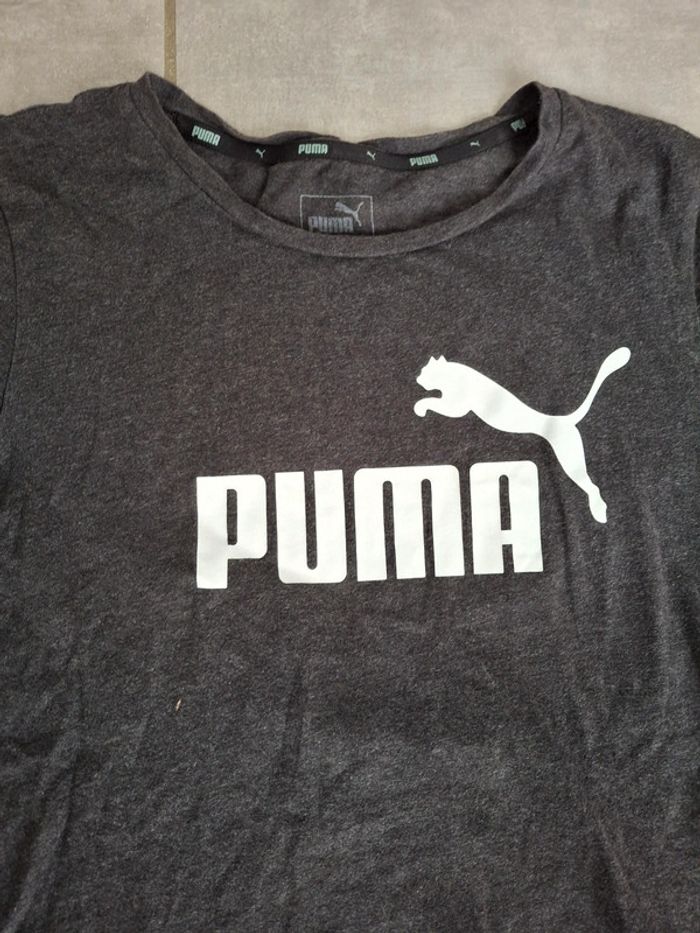 T-shirt femme puma M gris anthracite - photo numéro 2