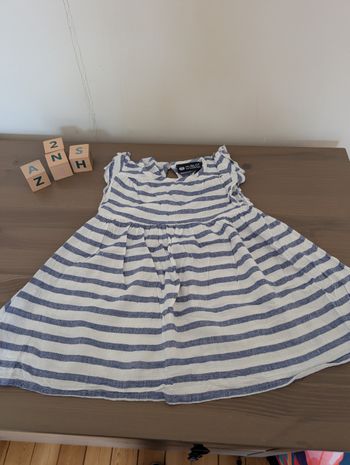 Robe rayée marinière hublot 2 ans 