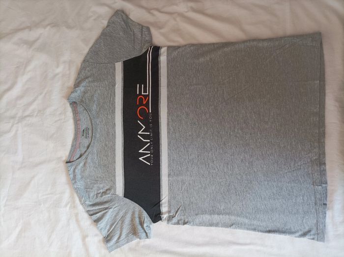 T-shirt homme Kiabi gris taille M régular - photo numéro 2