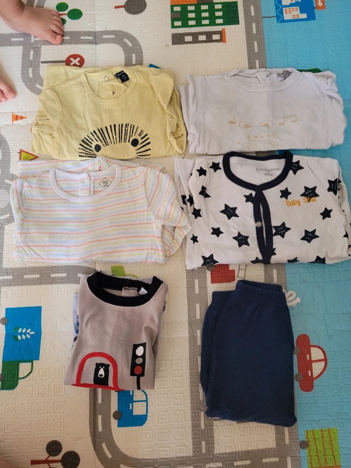 Lot pyjamas léger 12 mois