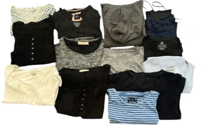 Lot de 14 Tops blouses pulls femme taille M