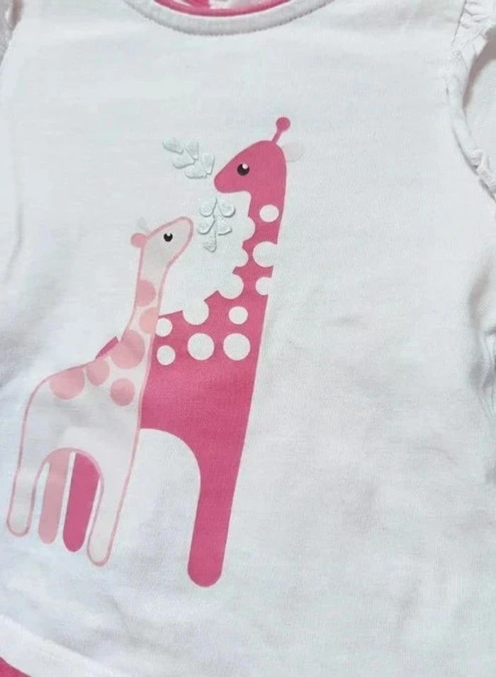 Ensemble pyjama bébé fille taille 3 mois Obaïbi - photo numéro 2