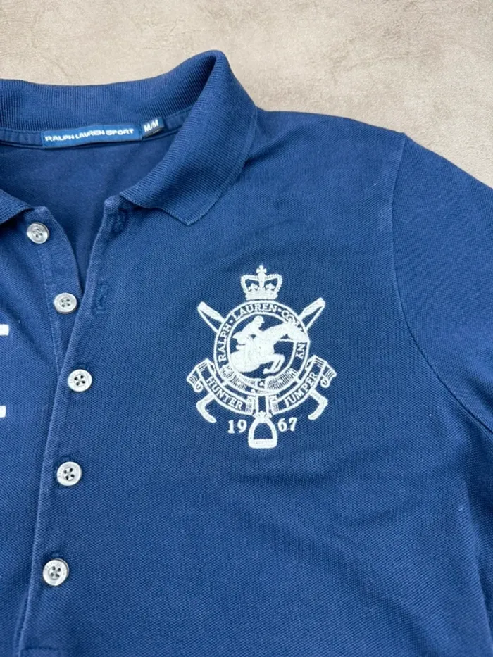 Polo Ralph Lauren Sport Bleu Marine Taille M - photo numéro 4