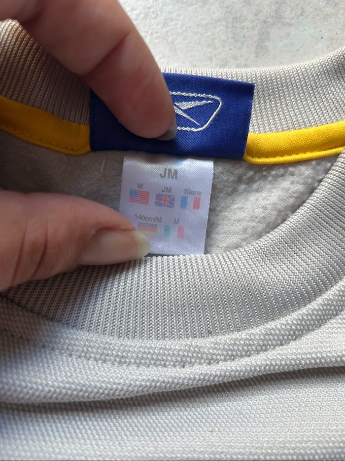 Pull gris jaune noir Reebok 10 ans - photo numéro 6