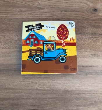 Livre enfant: La farandole des puzzles sur la route.