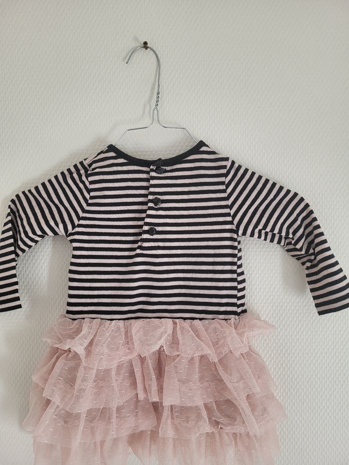 Robe rayé avec jupon - photo numéro 2