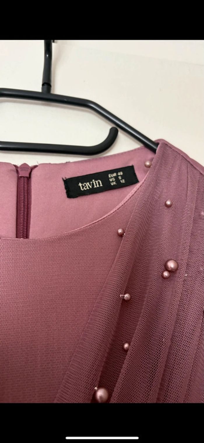 Robe de soirée mauve femme taille L - photo numéro 3