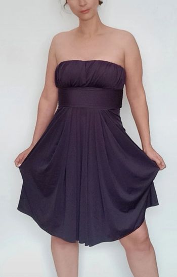 Robe cocktail bustier fêtes taille 1