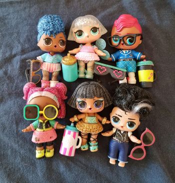 Lot de 6 poupées mini LOL OMG