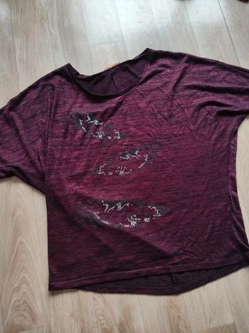 Tee shirt femme plume