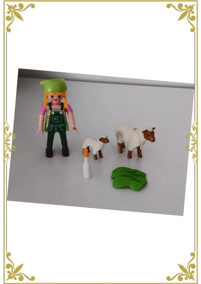 Fermière avec moutons playmobil