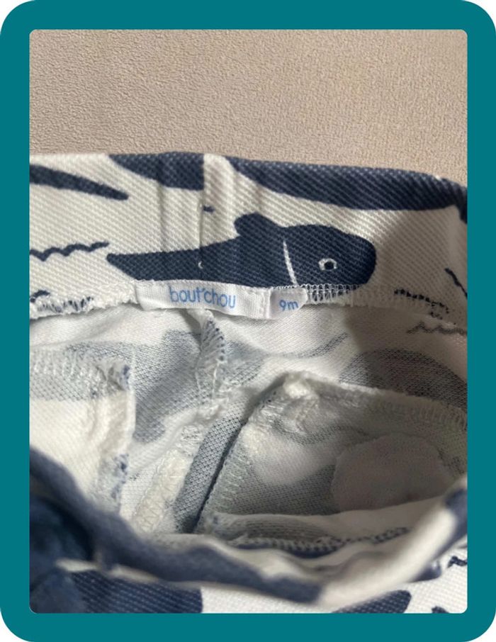 Short thème mer coton piqué 9 mois - Bout'chou - photo numéro 5