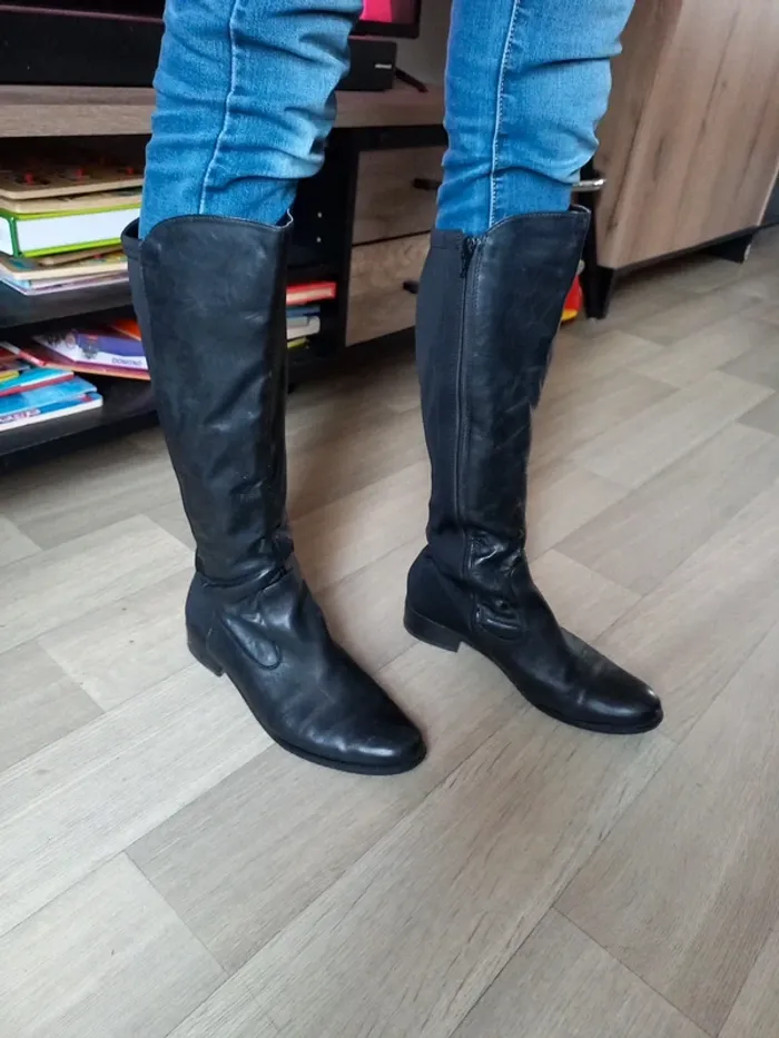 Botte noir femme T.39 - photo numéro 5