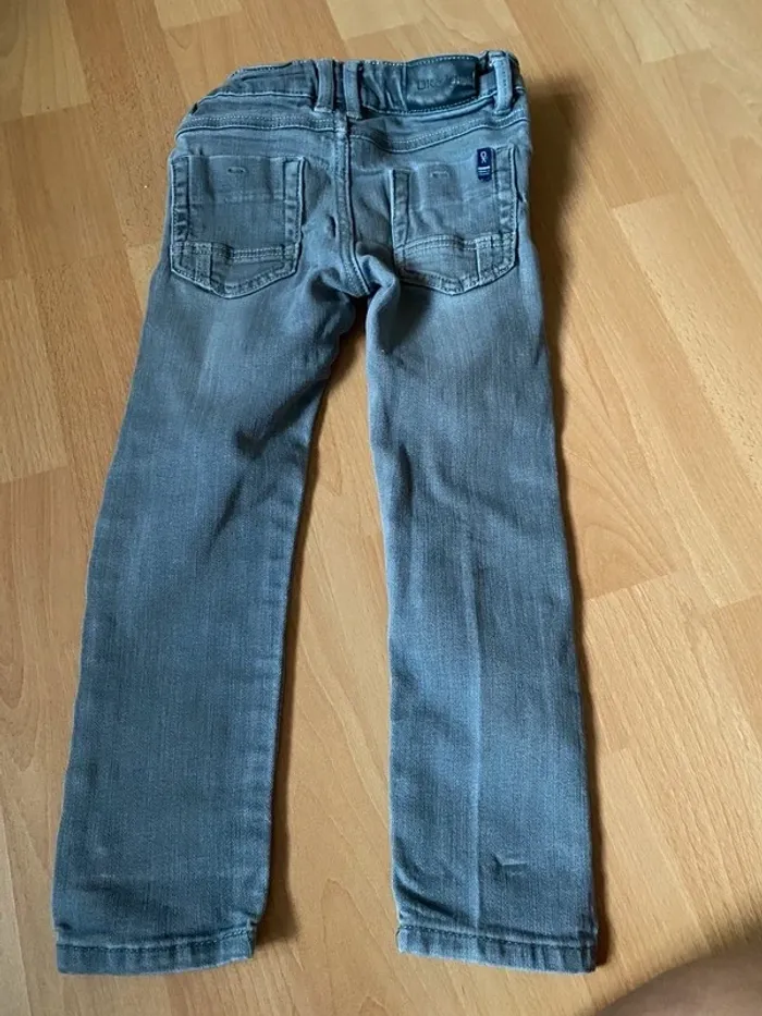 Pantalon jeans Skinny ultra résistant gris Okaidi Taille 3 ans - 98 - photo numéro 2