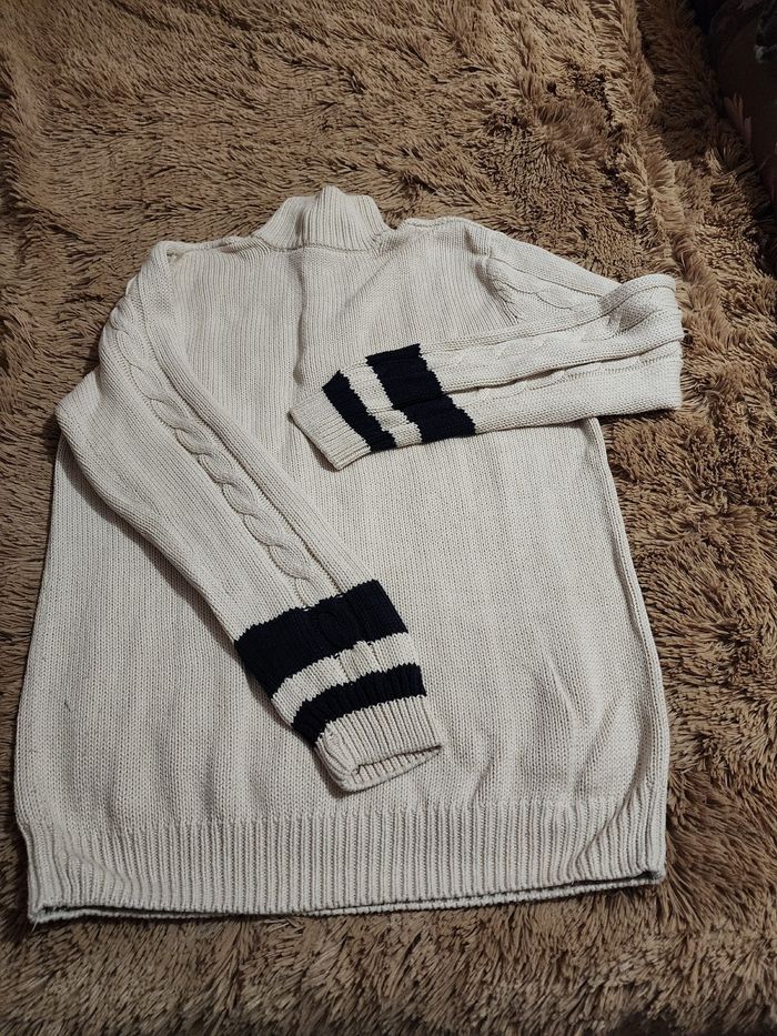 Pull beige torsadé - photo numéro 3