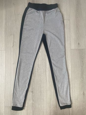 Pantalon bicolore gris et noir - Taille XS